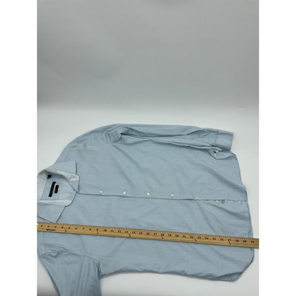 JOHN VARVATOS Mens Career Shirt Size M Slim Fit Long Sleeve Button Up Collared - Picture 7 of 9